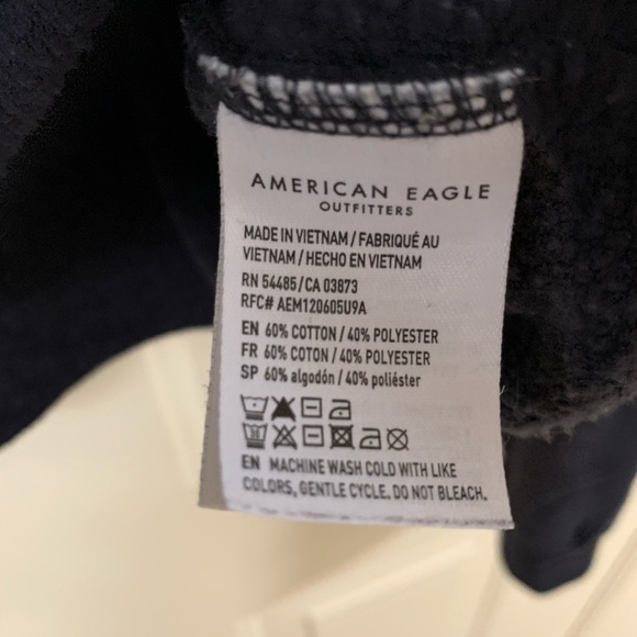 American Eagle Striped Cropped Sweatshirt - Picture 5 of 6